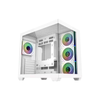 Cooler Master Elite 681, Midi Tower, PC, White, ATX, ITX, micro ATX, Steel, Tempered glass, Gaming
