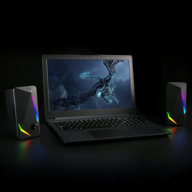 Redragon GS510 WALTZ 2.0 RGB Gaming Speakers - Image 3
